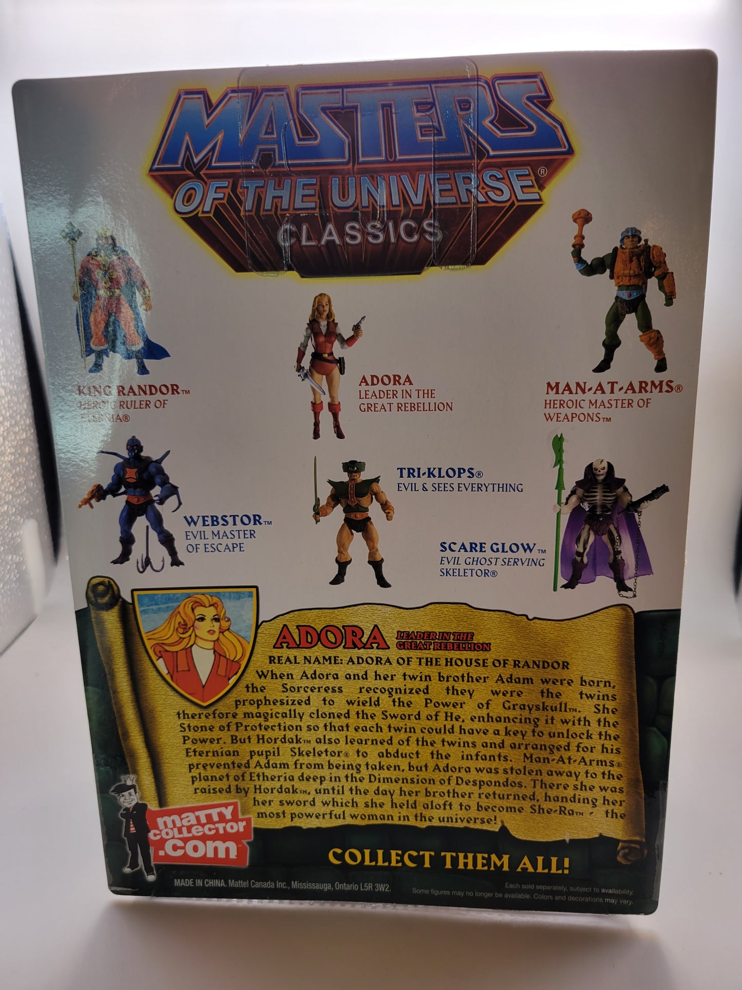 Mattel 2009 Matty Collector Masters of the Universe Classics Princess of Power Adora Action Figure