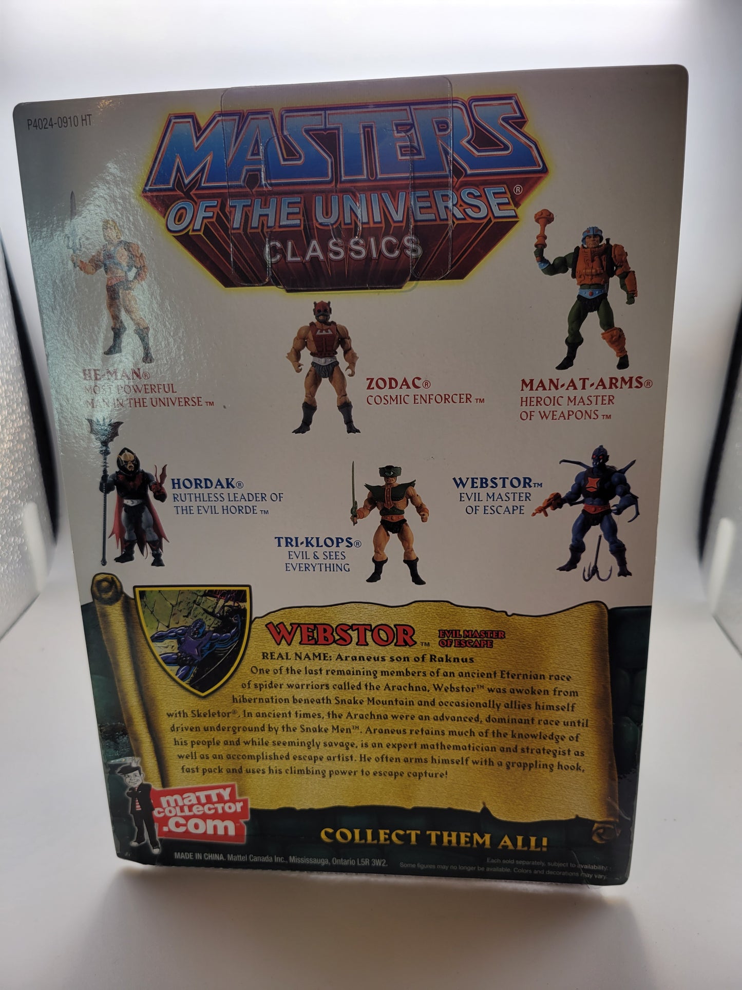 Mattel 2009 Matty Collector Masters of the Universe Classics Webstor Action Figure