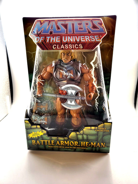 Mattel 2009 Matty Collector Masters of the Universe Classics Battle Armor He-Man Action Figure