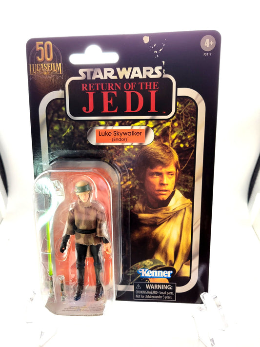 Hasbro Kenner Star Wars Lucas Film 50 Return of The Jedi Luke Skywalker (Endor) Vintage Collection Action Figure