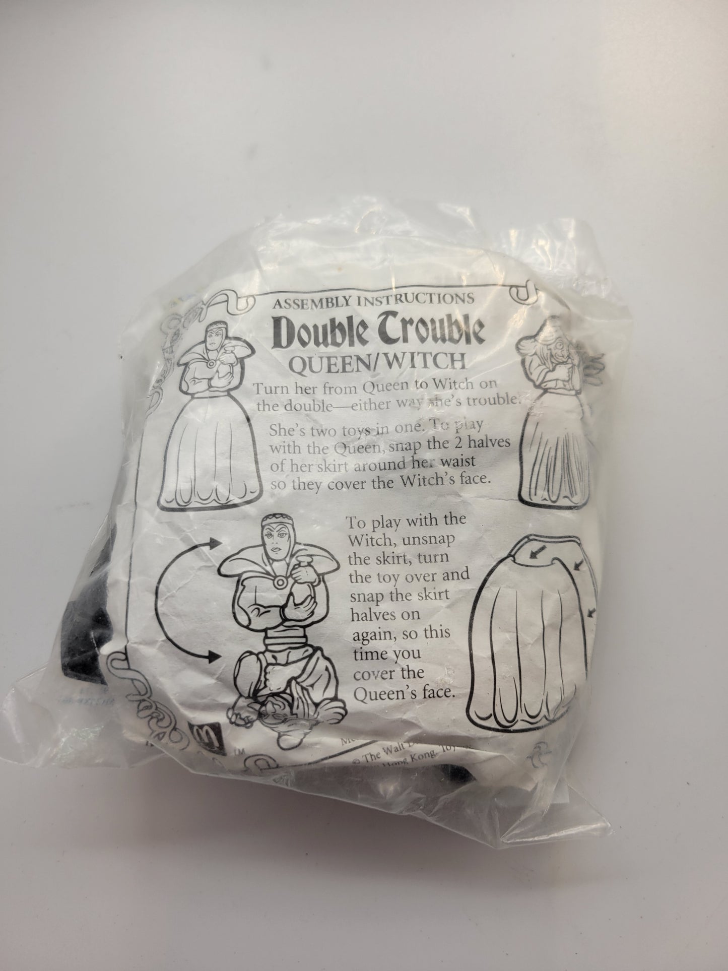 McDonald's 1992 Disney Snow White and the Seven Dwarfs Double Trouble Queen/Witch Happy Meal Toy