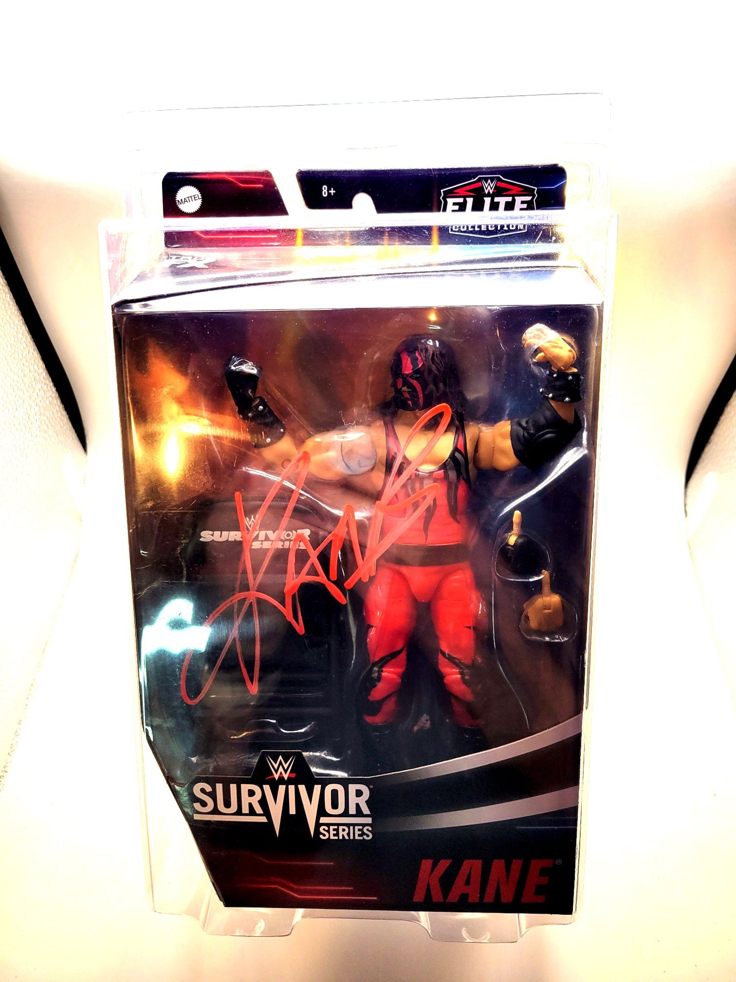 Mattel WWE Survivor Series 2020 Elite Kane Autographed (JSA Certified) Action Figure