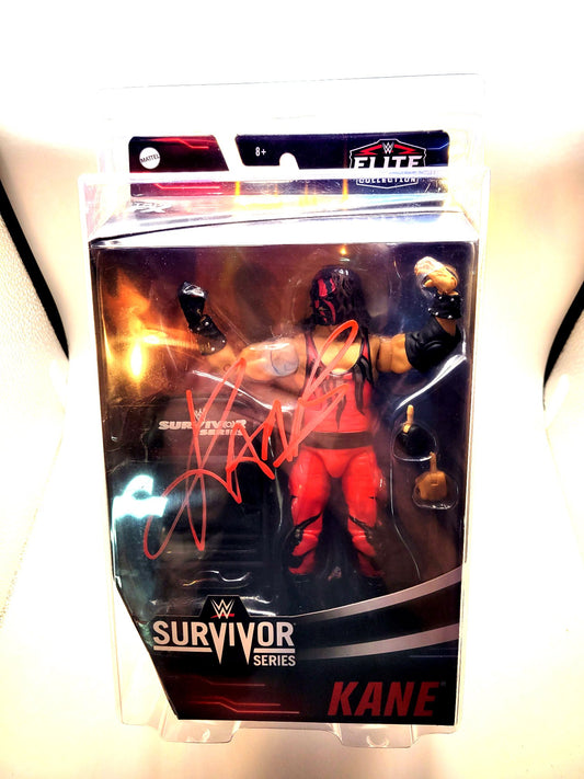 Mattel WWE Survivor Series 2020 Elite Kane Autographed (JSA Certified) Action Figure