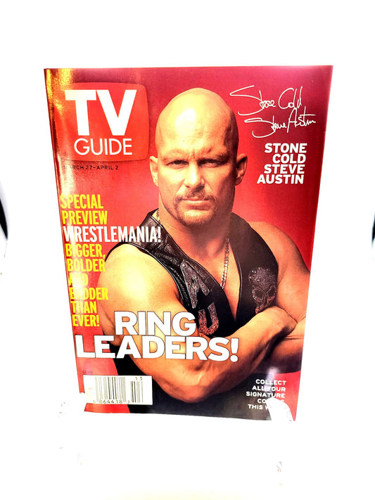 TV Guide March 27-April 2, 1999 WWF "Stone Cold" Steve Austin Cover