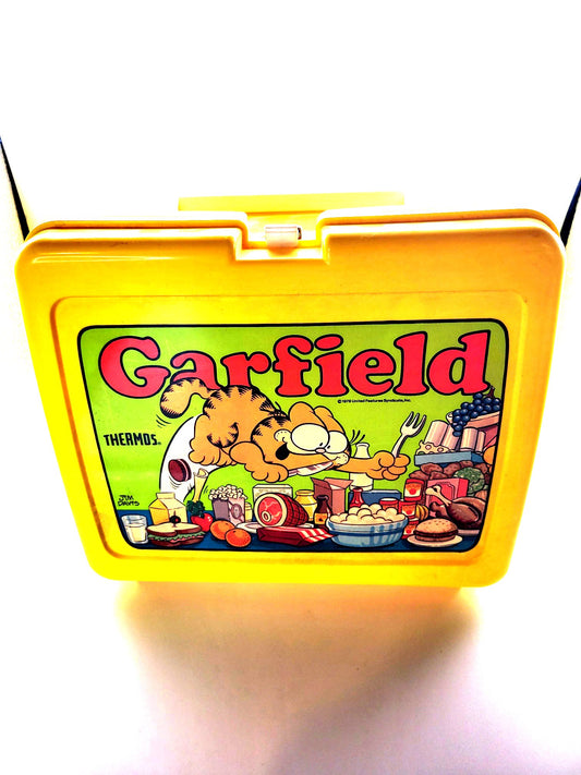 Thermos Brand (1978) Garfield Yellow Lunchbox