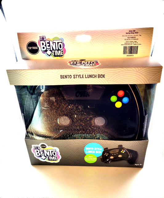 Top Trenz Its Bento Time Video Game Controller Bento Style Lunch Box