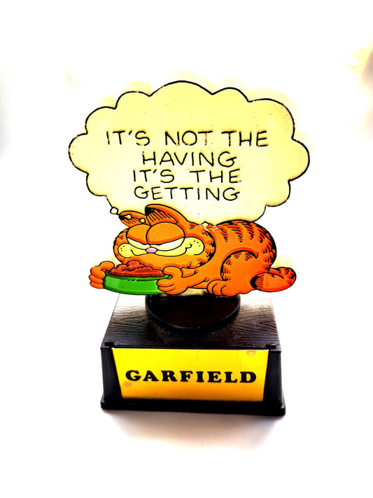 Aviva (1978) Garfield "It's Not The Having It's The Getting" Trophy