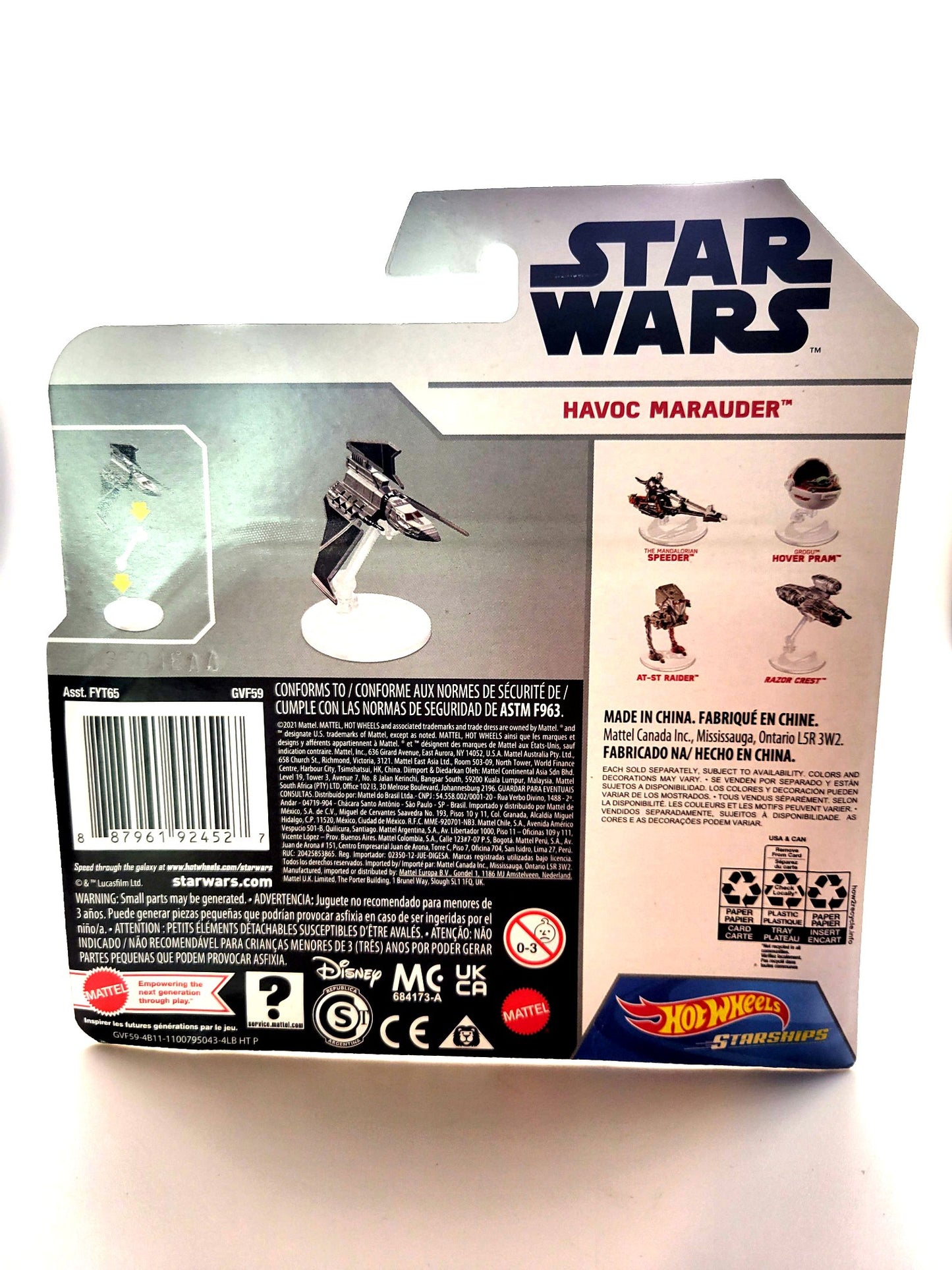 Mattel Hot Wheels Starships Star Wars Havoc Marauder