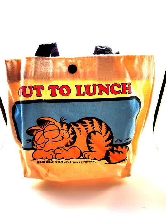 Garfield (1978) Out To Lunch Tan Mini Tote Bag