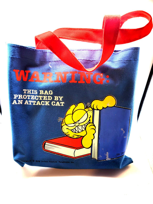 Garfield (1978) Warning: This Bag Protected By An Attack Cat Mini Tote Bag