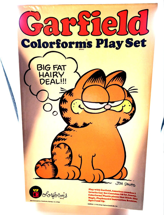 Garfield (1978) Colorforms Play Set (Incomplete)