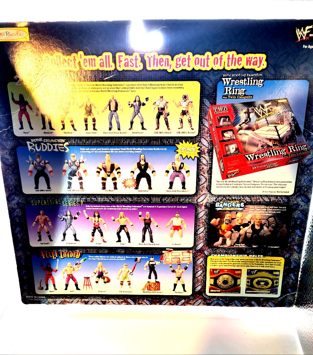 Jakks Pacific (1998) WWF Bone Crunching Action Wrestlemania XV Grudge Match "Stone Cold" Steve Austin/Vince McMahon Action Figure 2-Pack