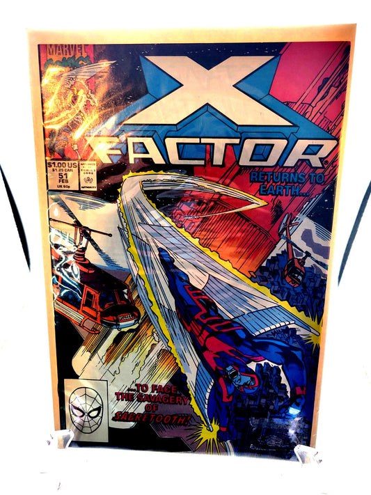 Marvel X Factor Returns to Earth #51 ( February 1990) Comic Book