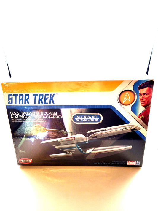 Polar Lights Star Trek U.S.S. Grissom NCC-638 & Klingon Bird-Of-Prey Snap It Plastic Model Kit