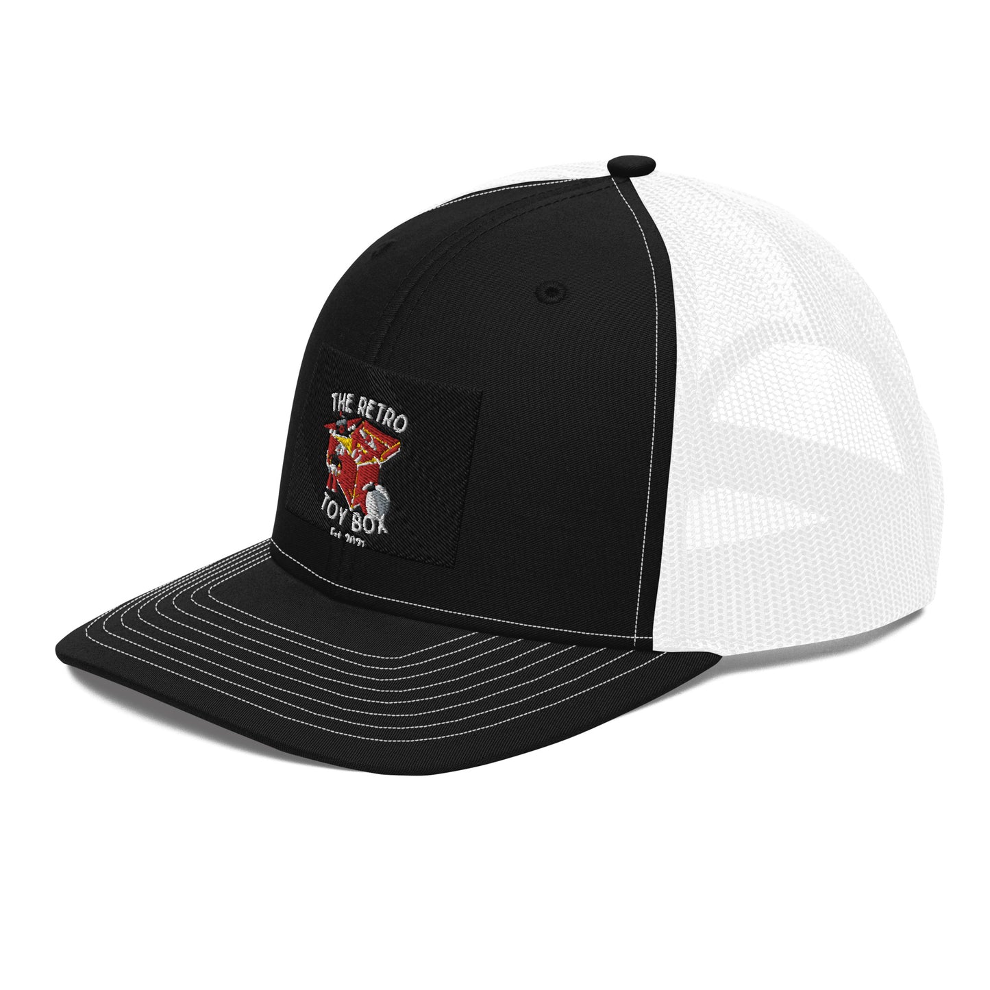 The Retro Toybox Black and White Trucker Cap