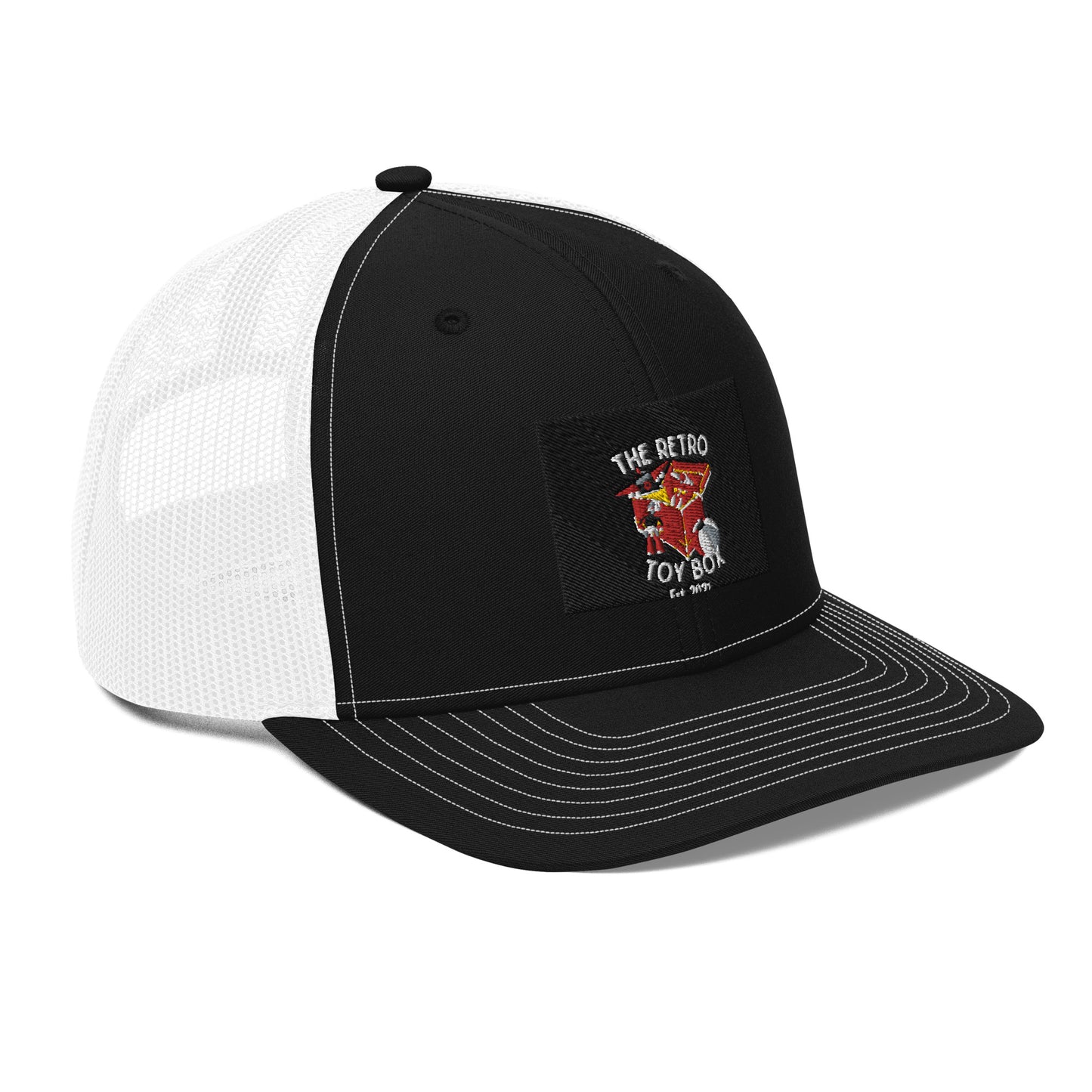 The Retro Toybox Black and White Trucker Cap