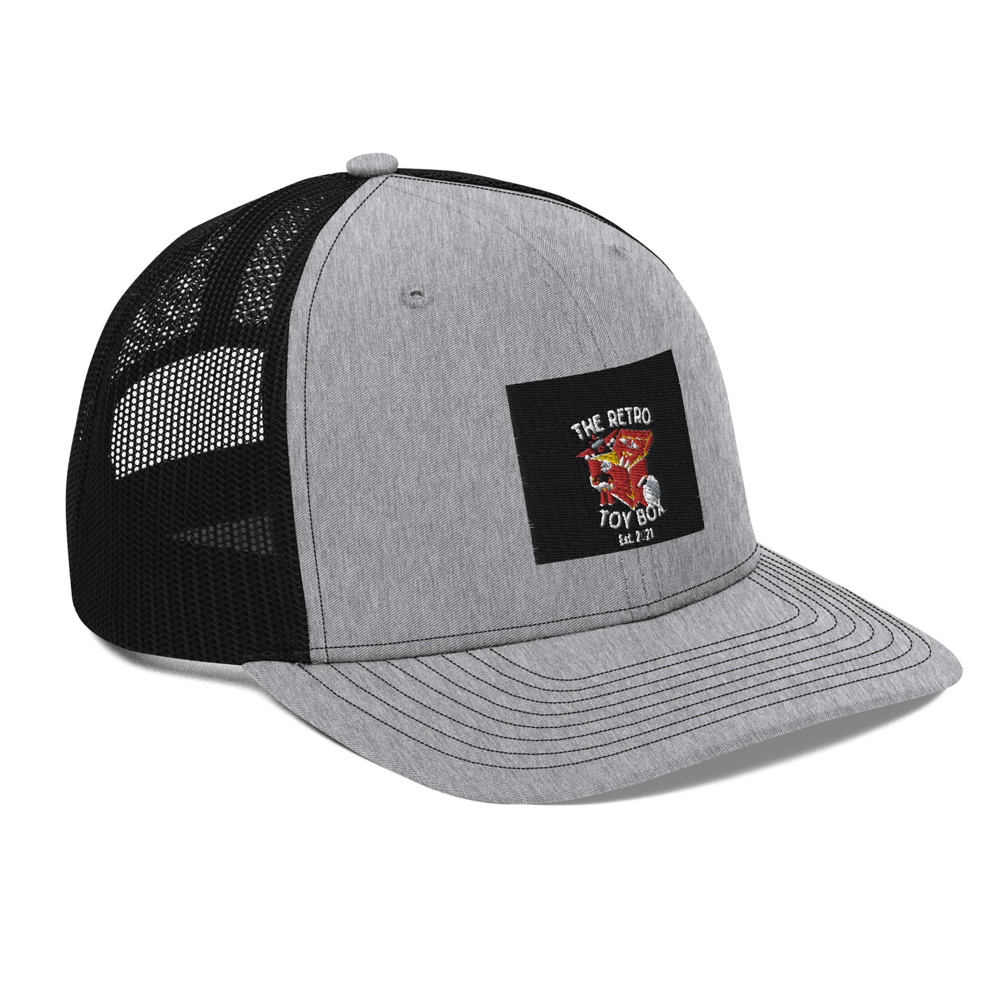 The Retro Toybox Grey and Black Trucker Cap